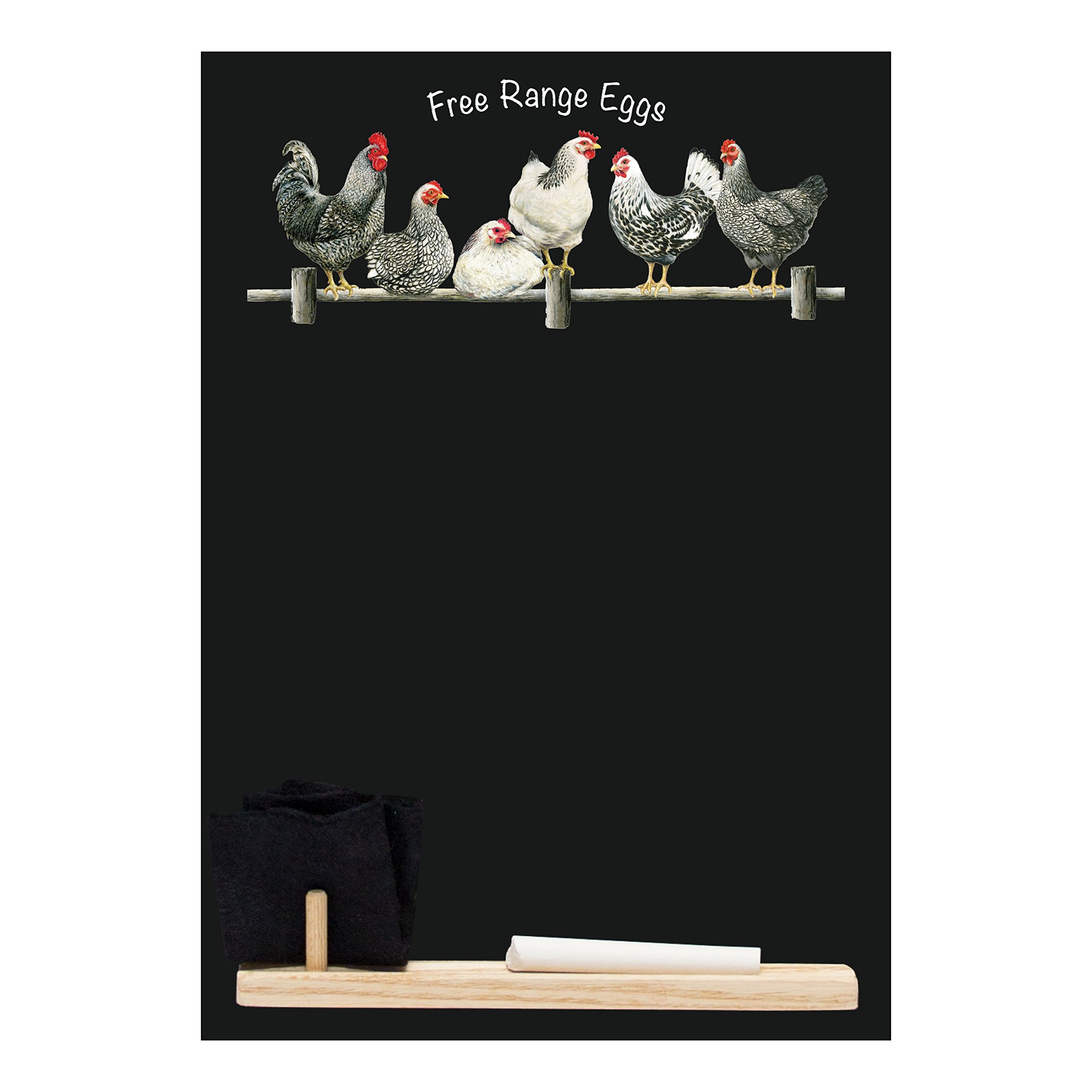 Premium Small Black Chalkboard with Wooden Frame - 11.7