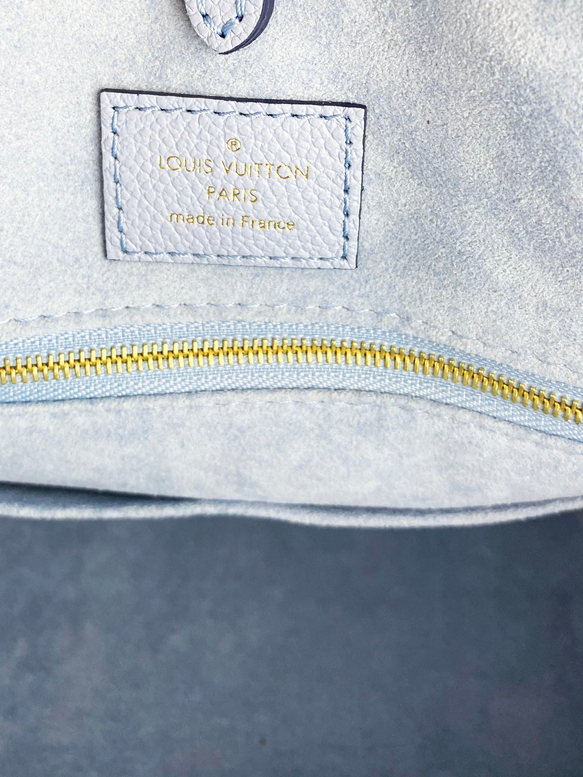 Louis Vuitton OnTheGo MM Tote Bag in Summer Blue - Stylish Designer Handbag for Women, Perfect for Work, Travel & Everyday Use