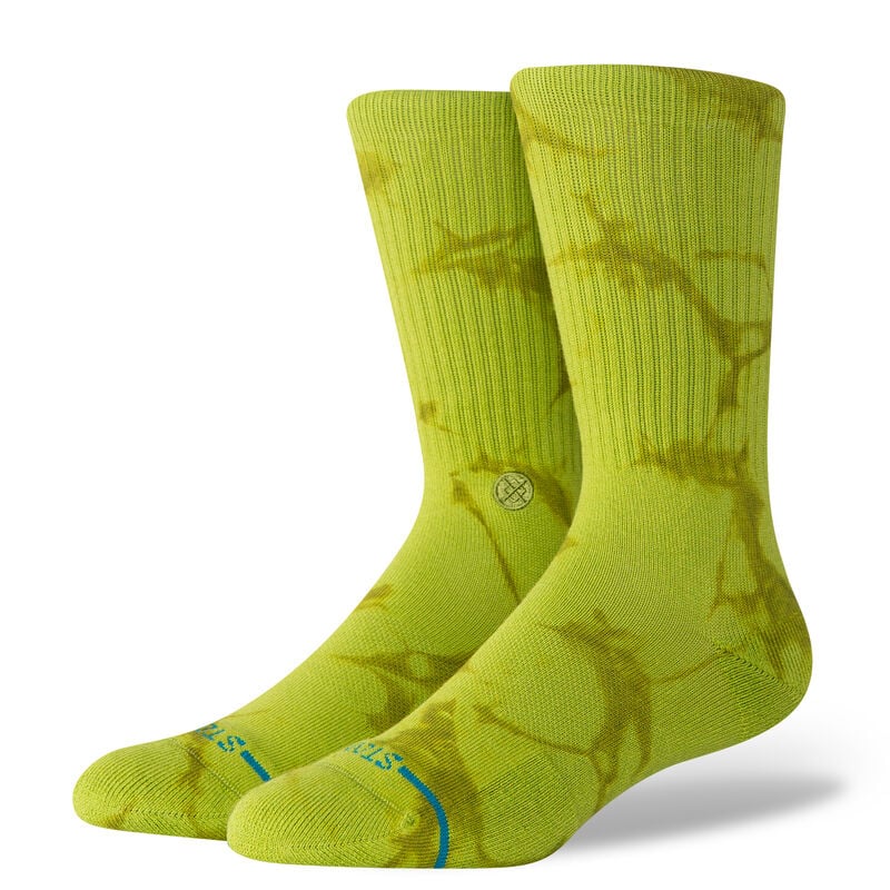Stance Icon Dye Crew Socks for Men & Women - Comfortable Athletic Socks for Running, Basketball & Everyday Wear - Colorful Fashion Socks with Arch Support & Cushioned Sole