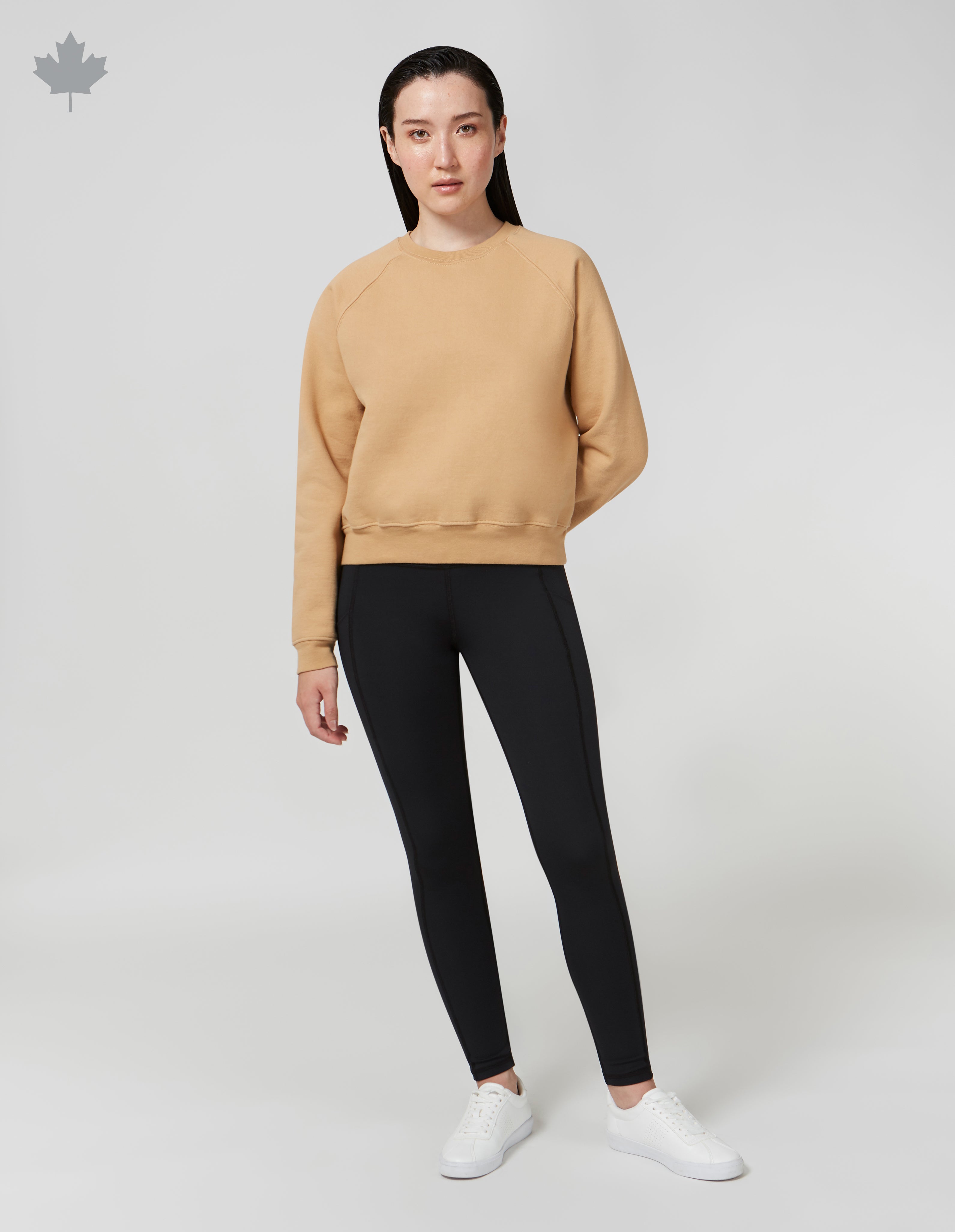 Crop Hoodie Sweatshirt for Women - Soft Fleece Pullover, Casual & Cozy, Perfect for Gym, Lounge & Everyday Wear