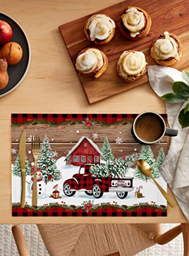 Farmhouse Truck Snowman