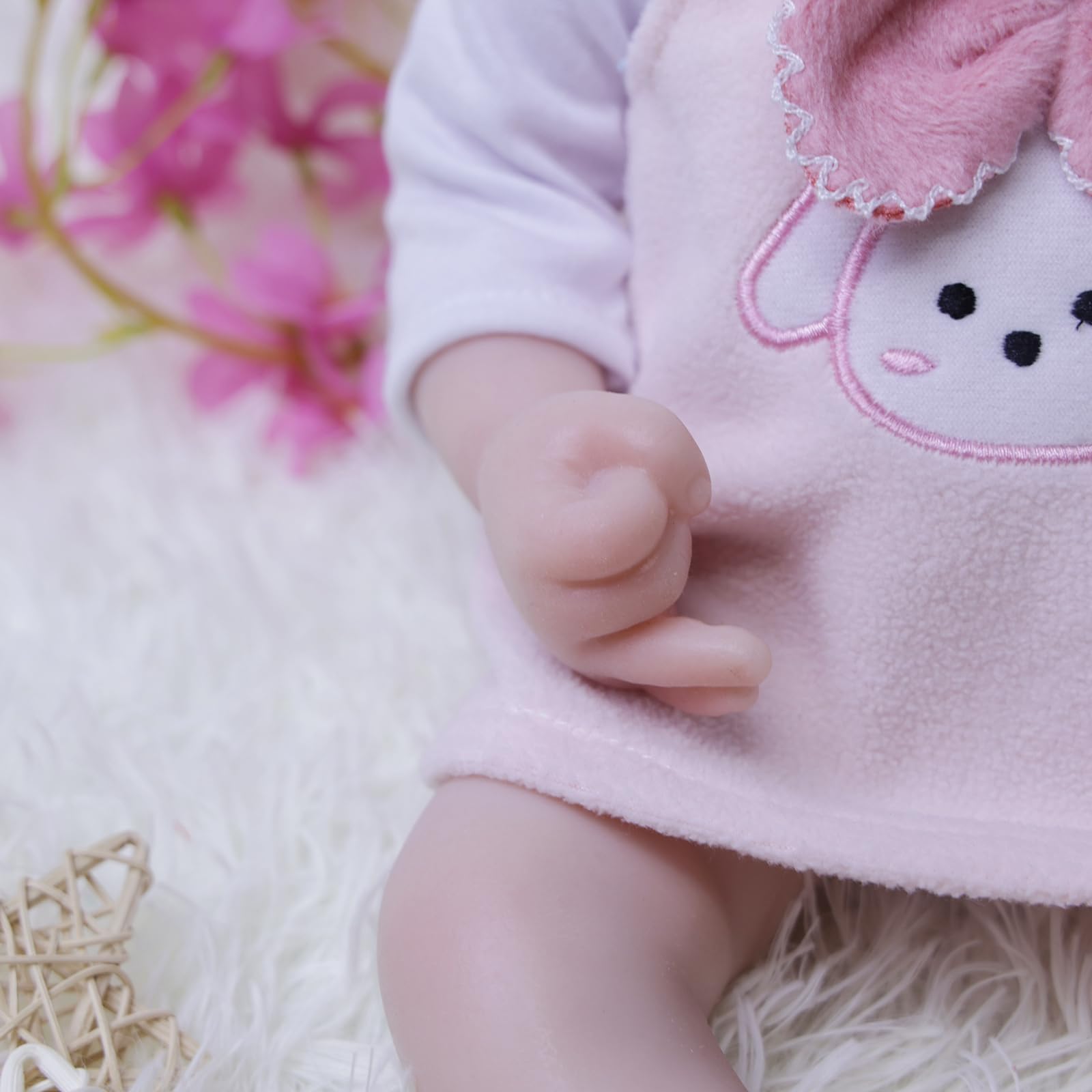 AISITE 18 Inch Realistic Reborn Baby Doll - Full Silicone Sleeping Girl Doll with Closed Eyes, Perfect Christmas & Birthday Gift for Kids Age 3+ | Great for Role Play, Collecting, and Emotional Comfort