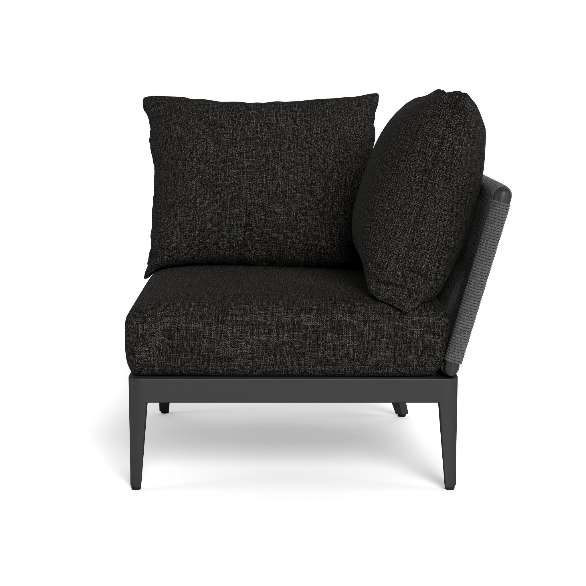 Hamilton Corner Sofa - Modern L-Shaped Sectional Couch with Storage Ottoman, Perfect for Small Spaces & Apartment Living - Living Room, Family Room, Home Theater, Office Lounge