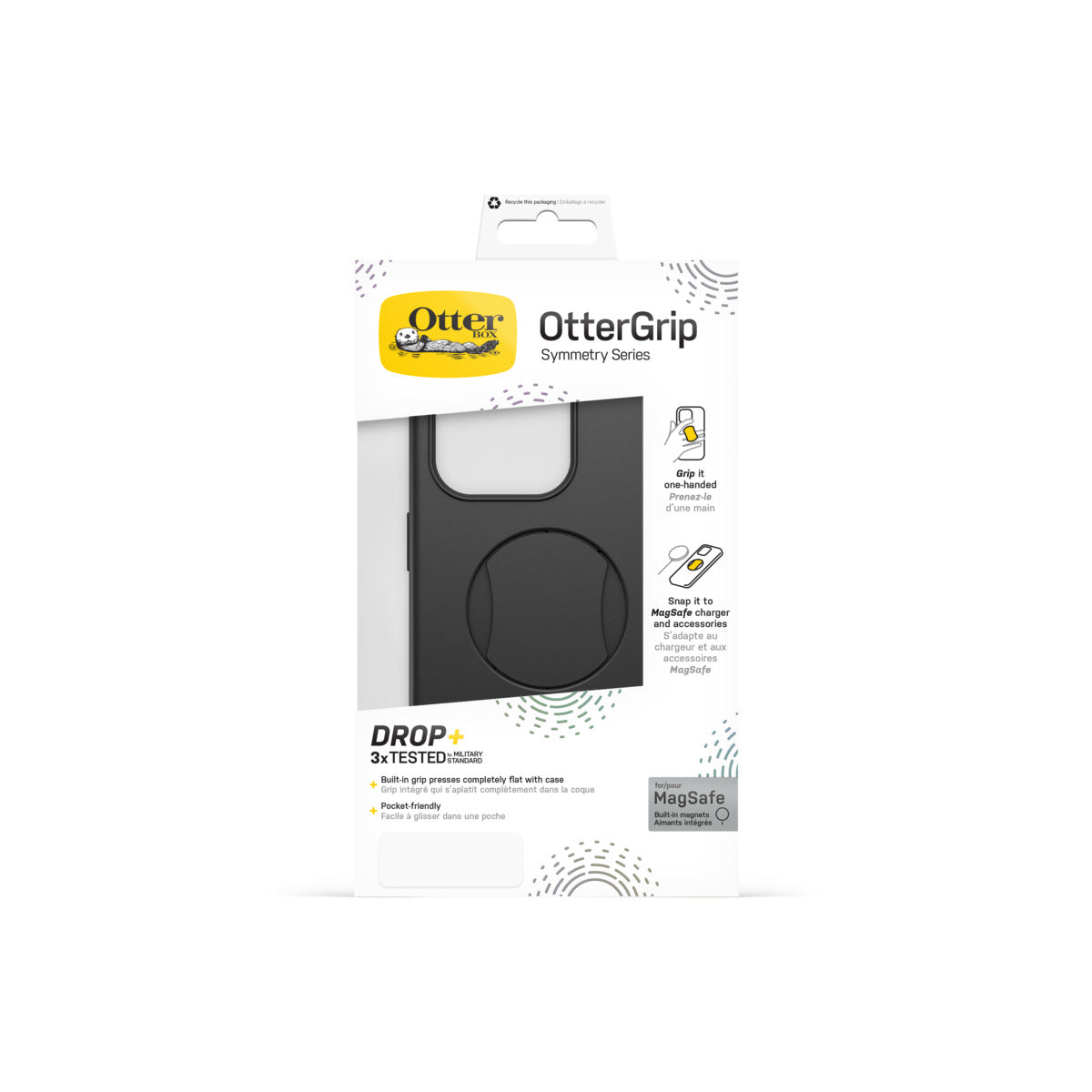 Otterbox OtterGrip Symmetry Series Protective Case for iPhone 15 Pro Max - Slim Shockproof Cover with Grip for Everyday Use & Outdoor Activities