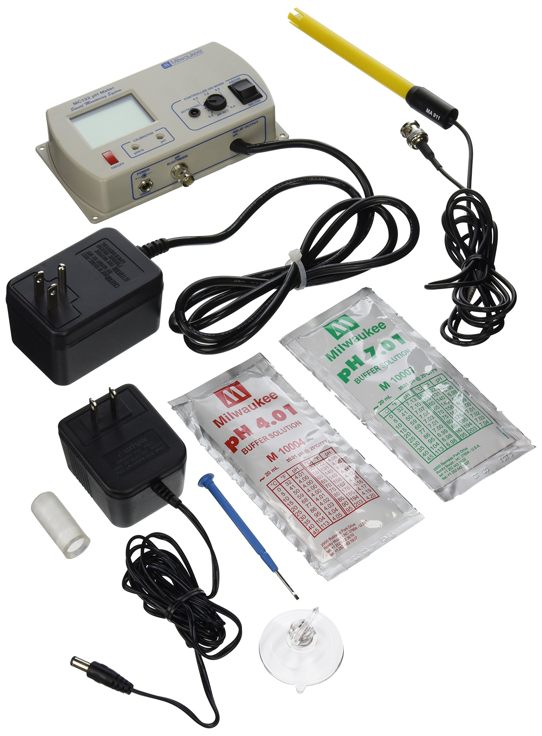 Milwaukee 716690 Digital pH Controller - Accurate pH Measurement for Hydroponics, Aquariums & Water Testing | Perfect for Home Brewing, Labs & Pool Maintenance