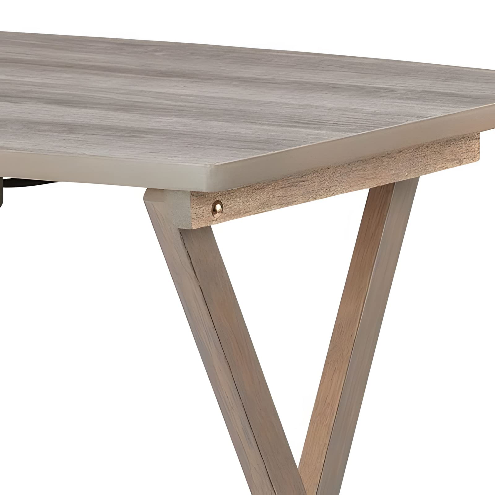 5-Piece Alex Solid Wood Walnut Foldable Snack Table Set - 25.75