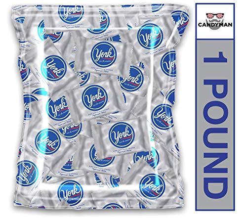 York Peppermint Dark Chocolate Patties - 1 Pound Bulk Candy Bundle | Individually Wrapped Chocolate Mints for Office, Parties & Holiday Gifts