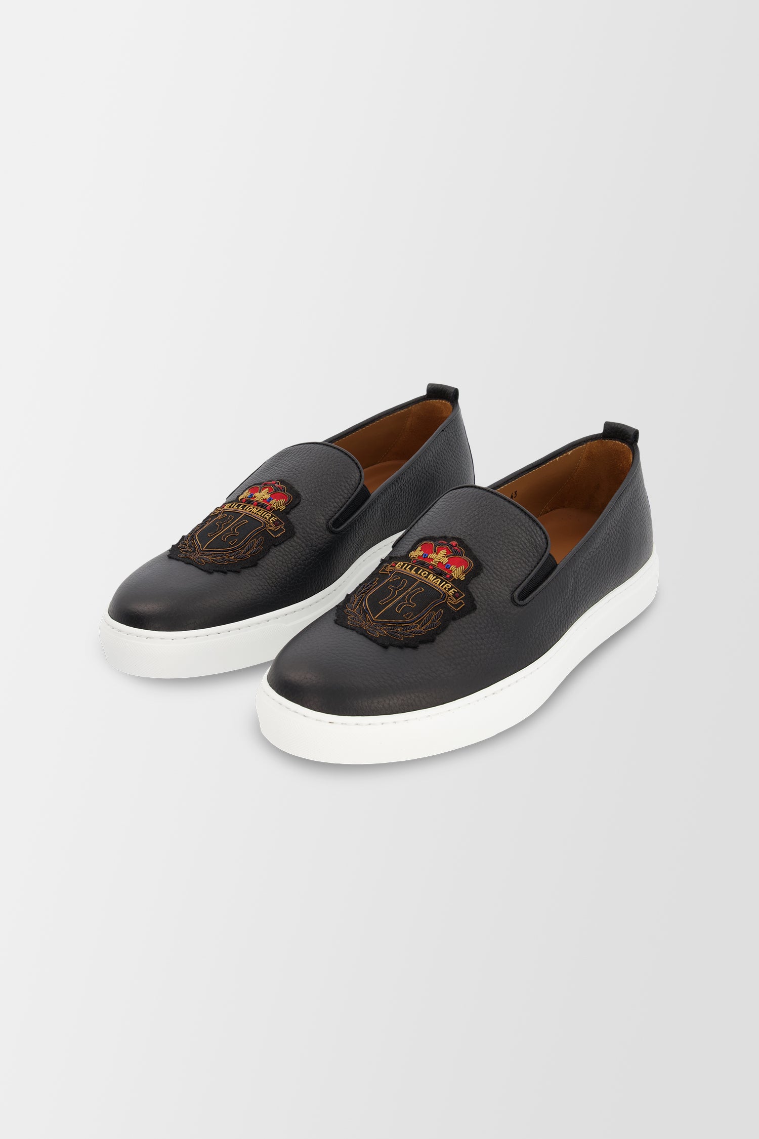 Billionaire Black Slip On Shoes for Men - Comfortable & Stylish Loafers for Casual Wear, Office, and Travel