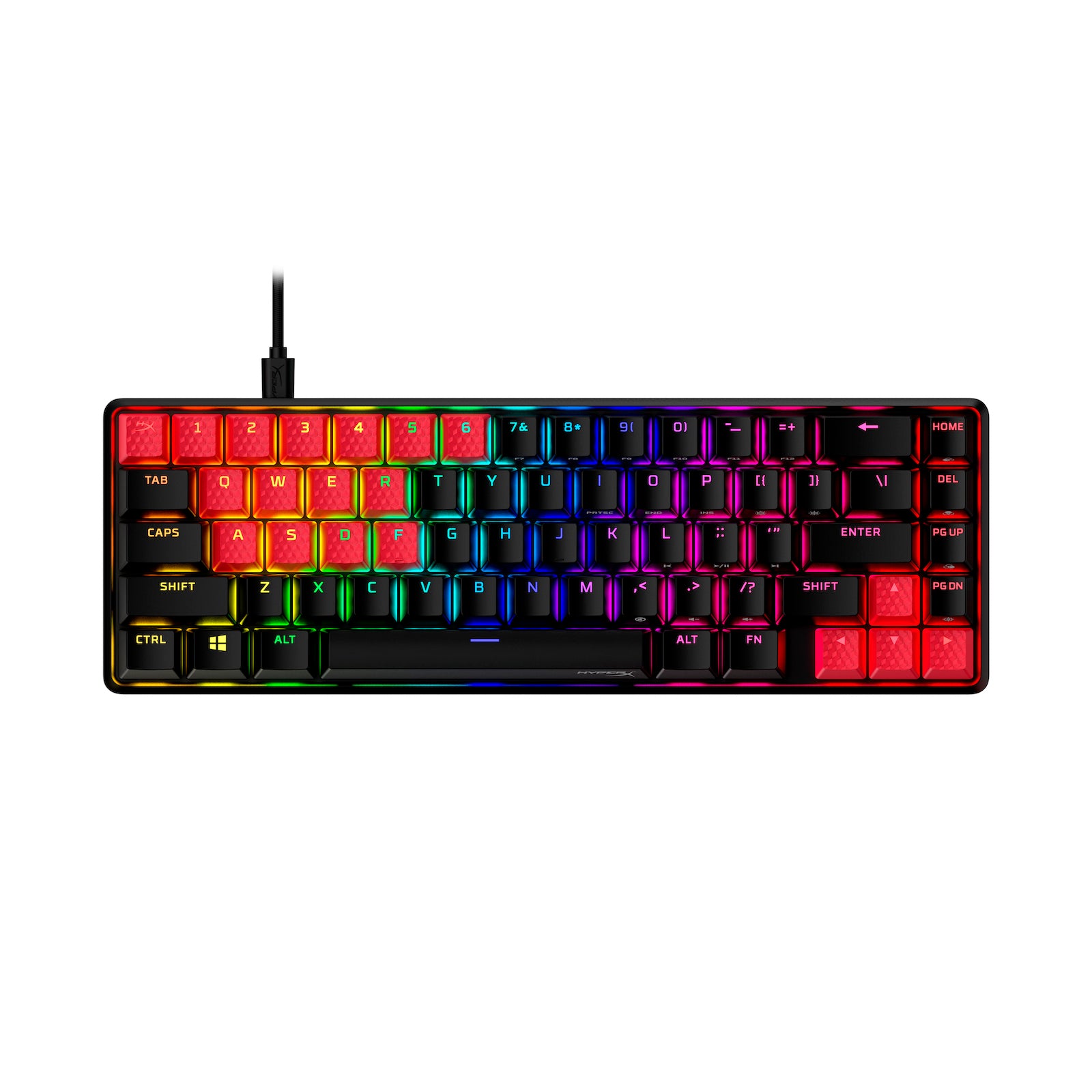 HyperX Rubber Keycaps for Mechanical Keyboards - Gaming Accessory Kit with Non-Slip Design - Perfect for PC Gaming, Typing & Office Work