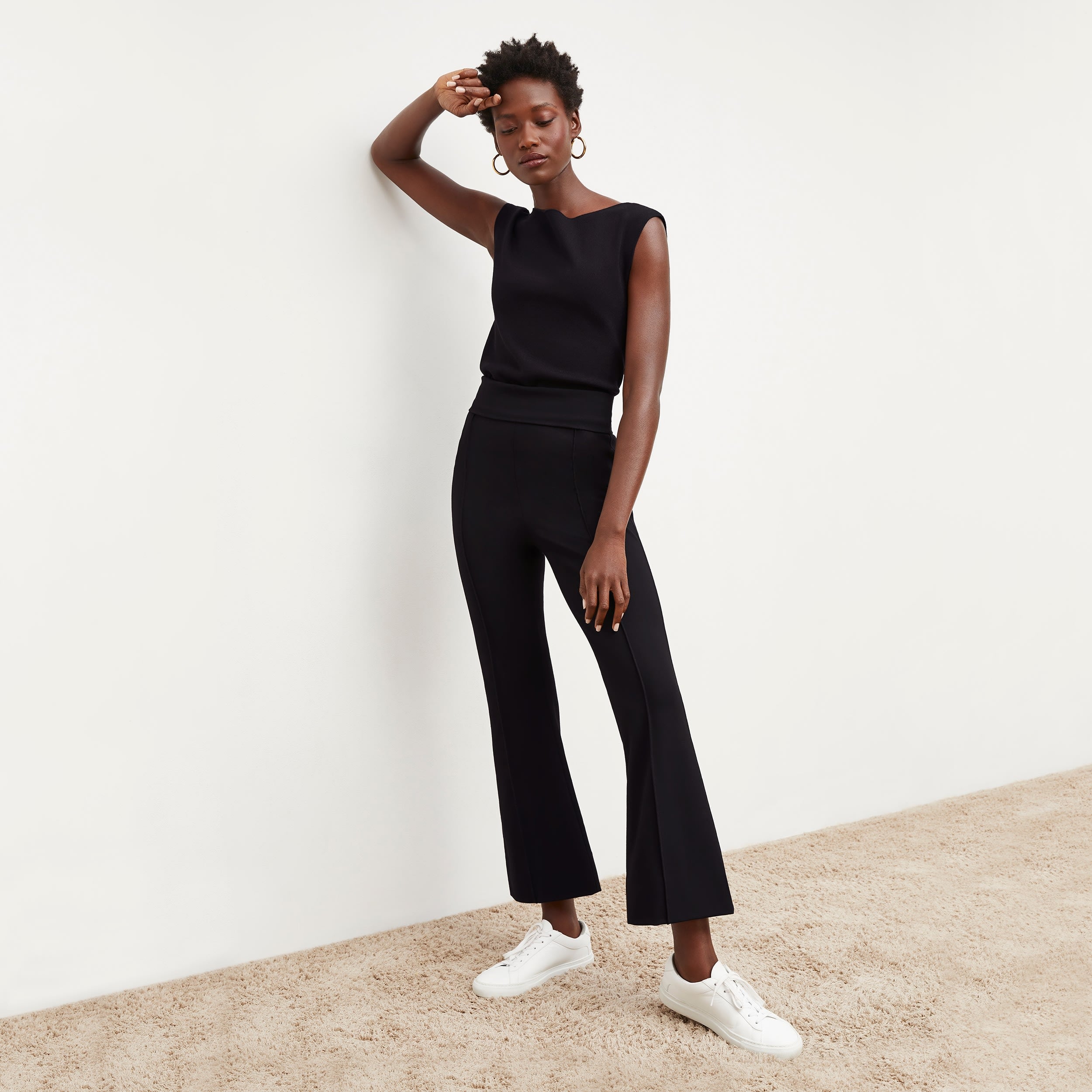 Shiloh Washable Ponte Pants for Women - Comfortable Stretch Work Pants in Black | Perfect for Office, Travel & Casual Wear