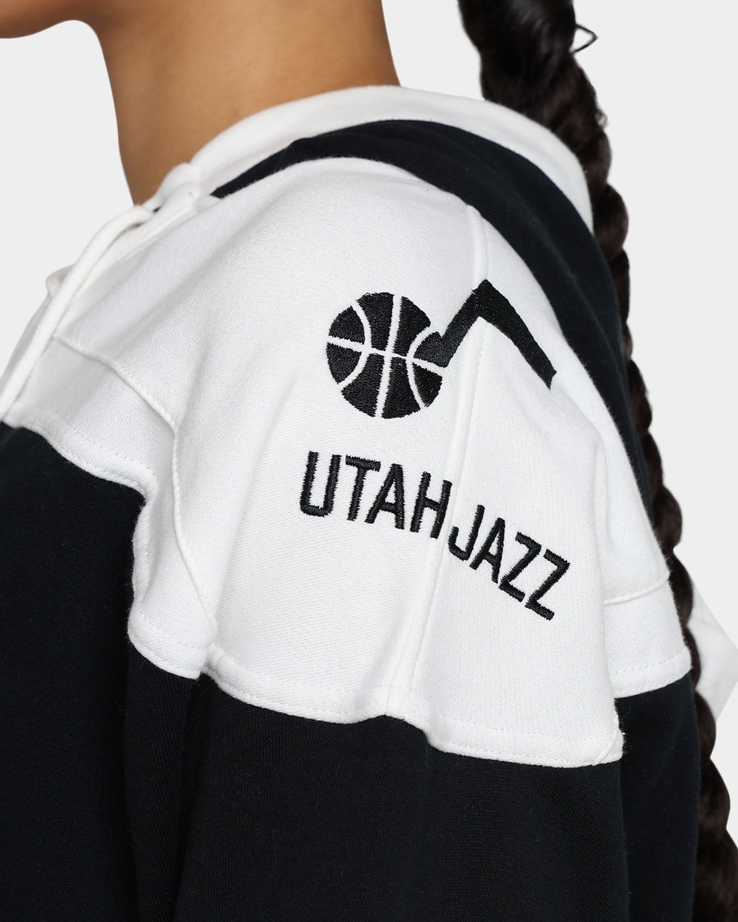 47 Brand Utah Jazz Superior Lacer Hoodie - Jet Black NBA Basketball Fan Apparel for Men & Women - Perfect for Game Day, Casual Wear & Street Style
