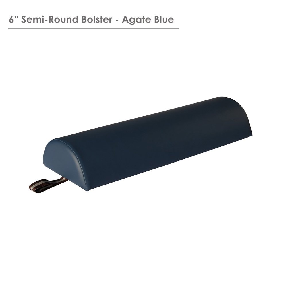 Premium 6-Inch Semi-Round Yoga Bolster for Deep Tissue Massage & Relaxation - Ideal for Yoga, Meditation, and Physical Therapy at Home or Studio