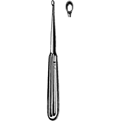 Dermal Curette Oval #2 06 4114 - Professional Skin Biopsy Tool for Dermatologists & Estheticians - Perfect for Mole Removal & Skin Tag Treatment