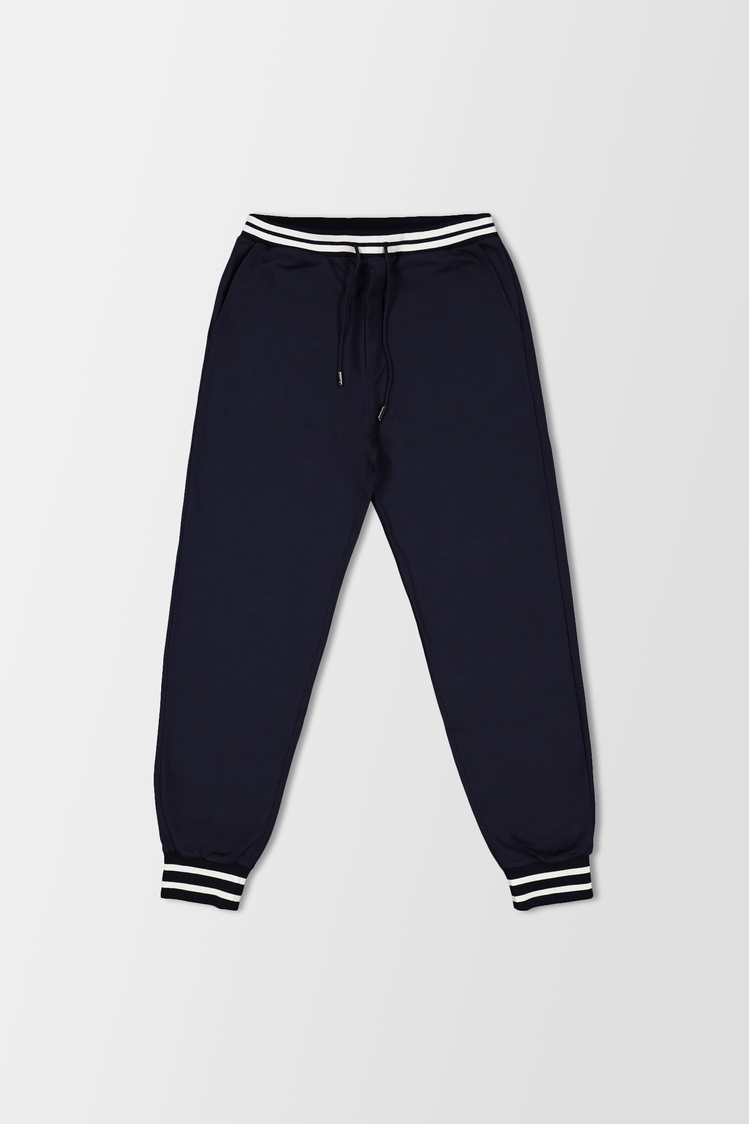 Billionaire Dark Blue Embroidered Logo Jogging Pants for Men - Comfortable Athletic Trousers for Running, Gym & Casual Wear