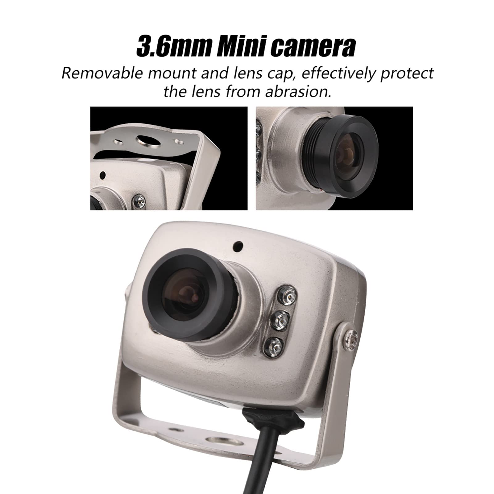 Mini Wired CCTV Camera - 6LED CMOS for Home & Office Security Surveillance (NTSC)