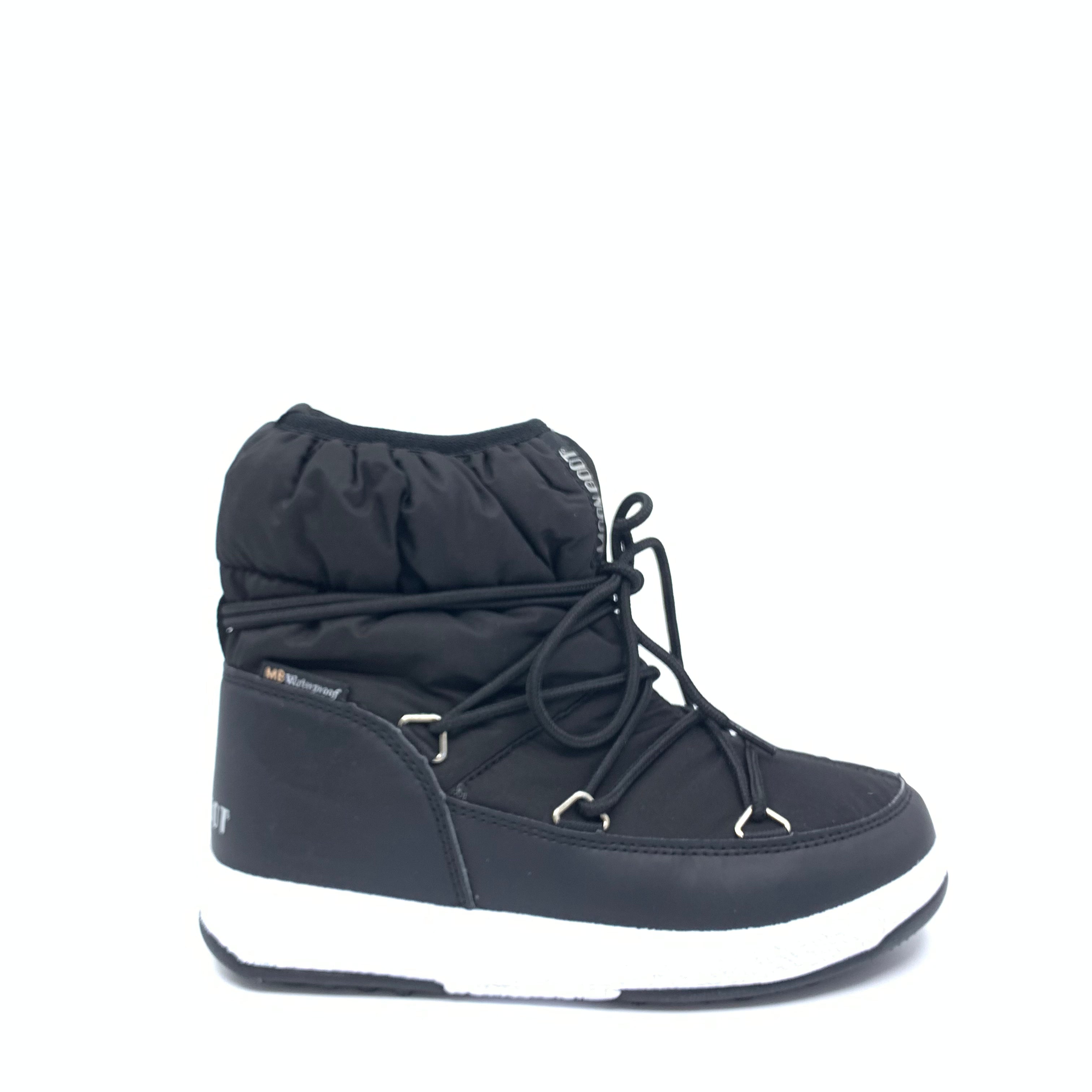 Moon Boot Black Nylon - Waterproof Winter Snow Boots for Women & Men - Perfect for Hiking, Skiing, and Cold Weather Outdoor Activities