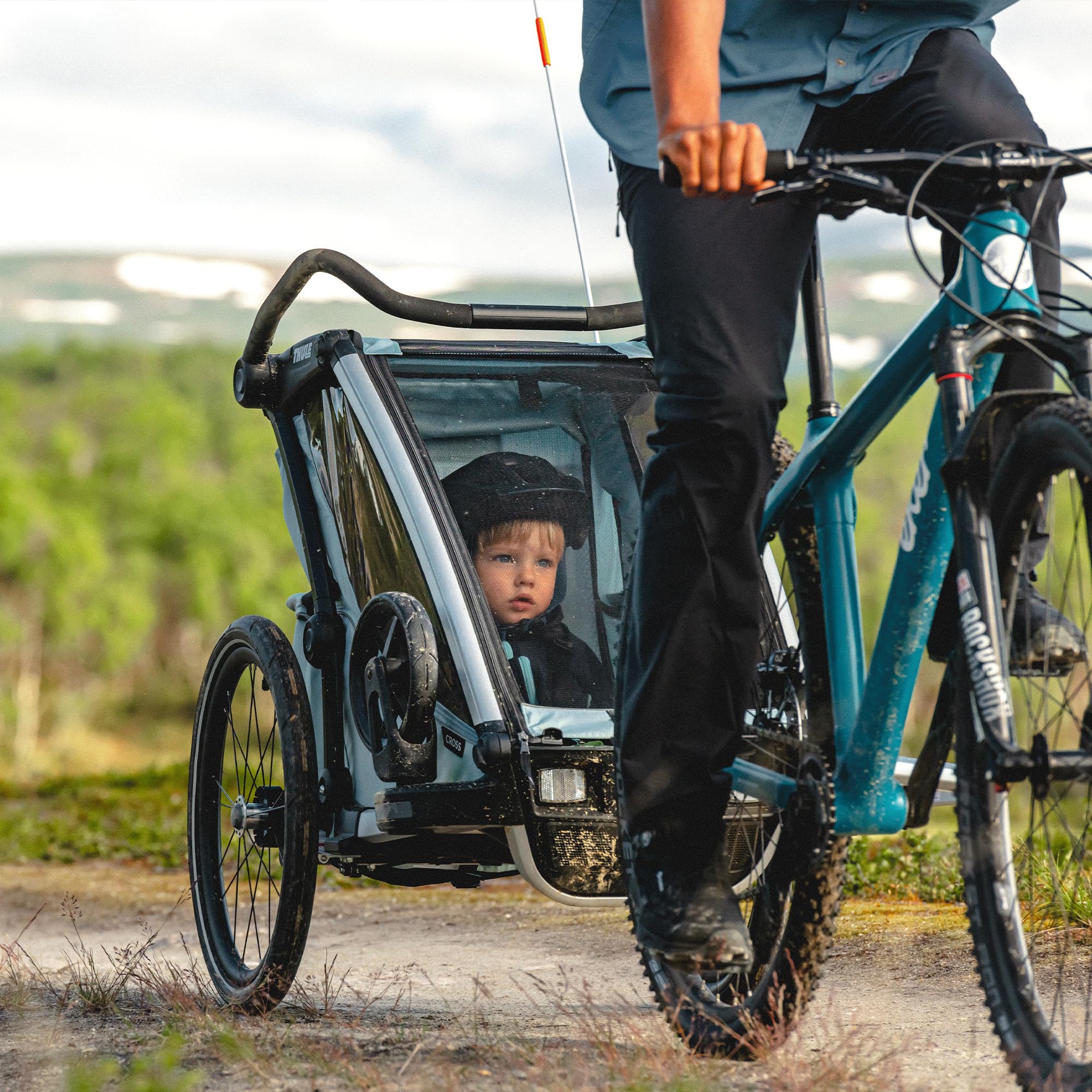 Thule Chariot Cross Multisport Stroller & Bike Trailer - All-Terrain Jogging & Cycling Carrier for Kids & Toddlers - Perfect for Outdoor Adventures, Running, Hiking & Family Travel