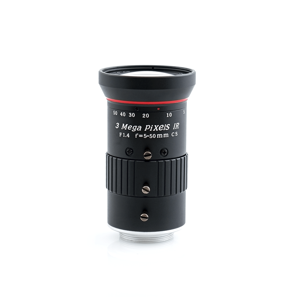 AIDA Imaging HD Varifocal 5.0 50mm Manual Iris CS Mount Lens for CCTV Security Cameras - Professional Surveillance & Photography Use