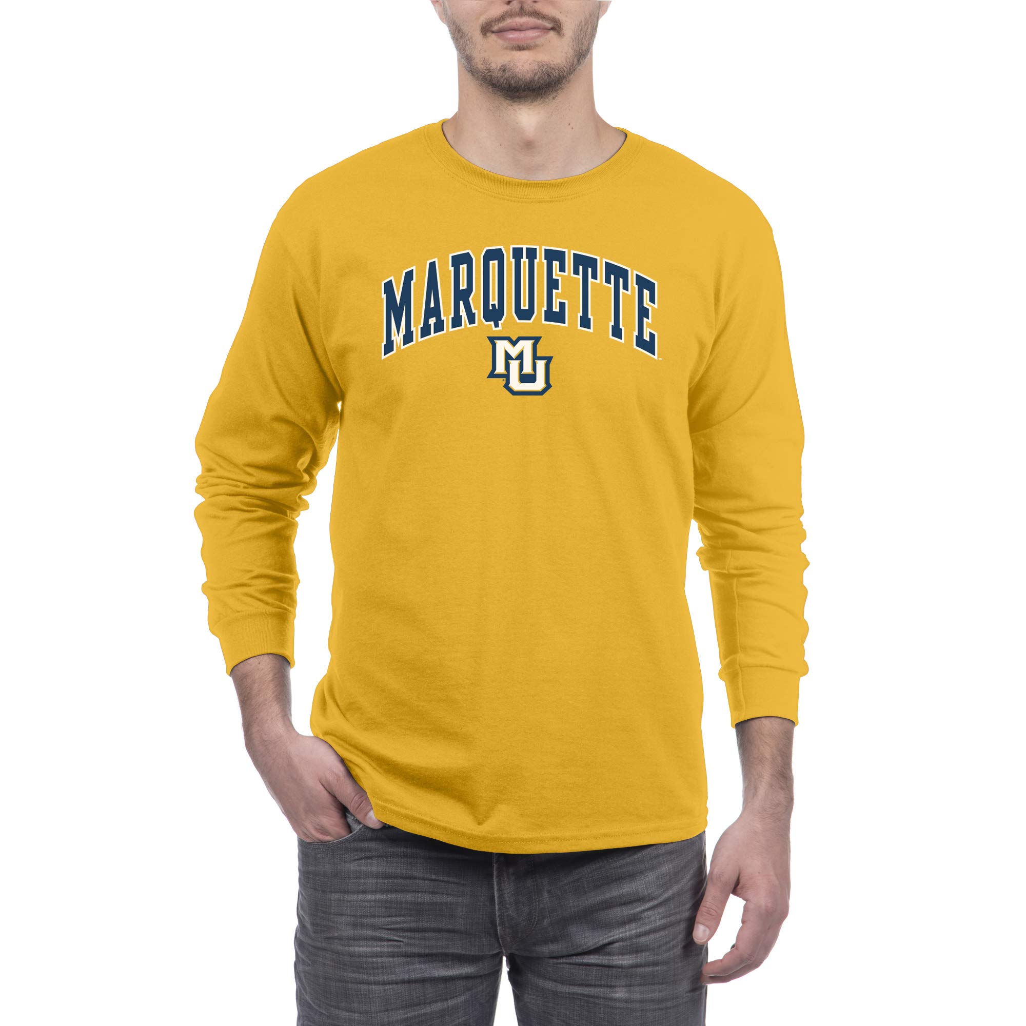 Elite Fan Shop Men's Arch Long Sleeve T-Shirt - Comfortable Cotton Crewneck Shirt for Casual Wear, Workout & Everyday Outfits