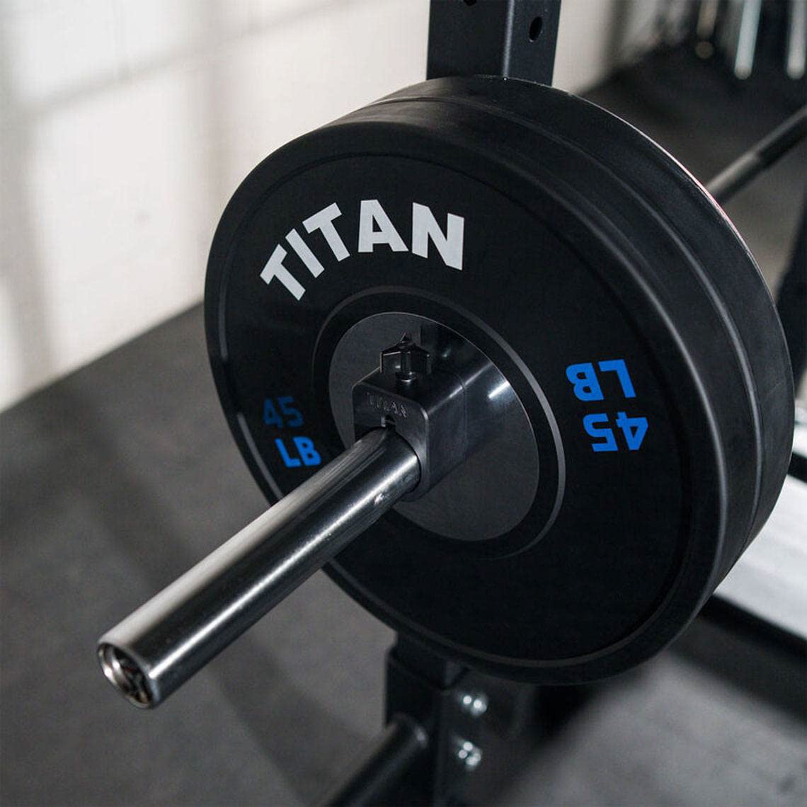Titan Fitness PROLOC Olympic Barbell Collars - Heavy Duty Black Nylon Weight Clips for Gym, CrossFit & Powerlifting - Secure Your Weights During Intense Workouts