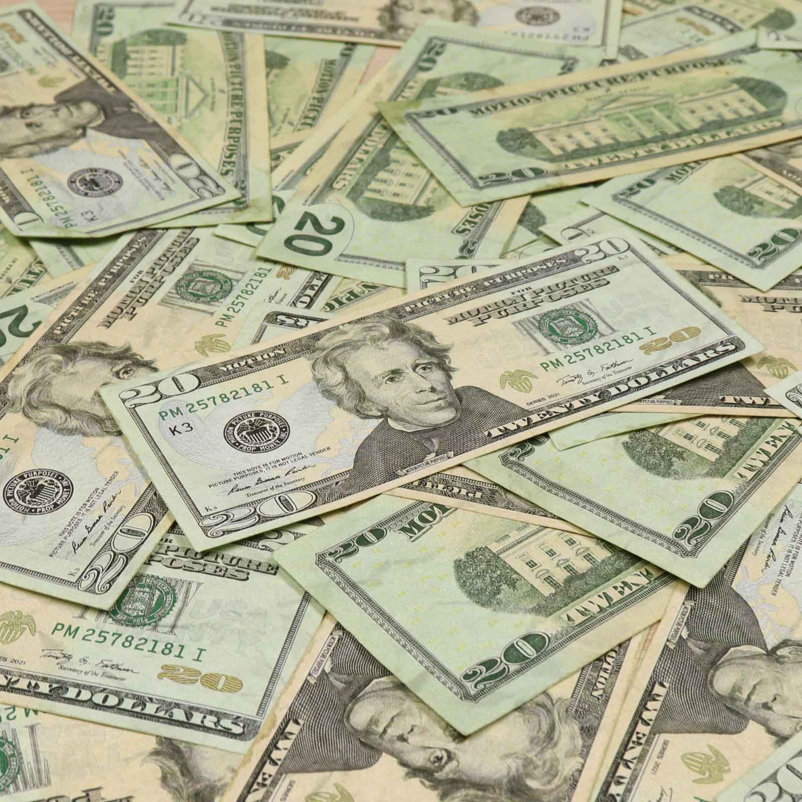 $4,000 RealAged™ Full Print New Series Stack & Band Pack - Authentic Prop Money for Movies, Videos & Photography (100 Bills)