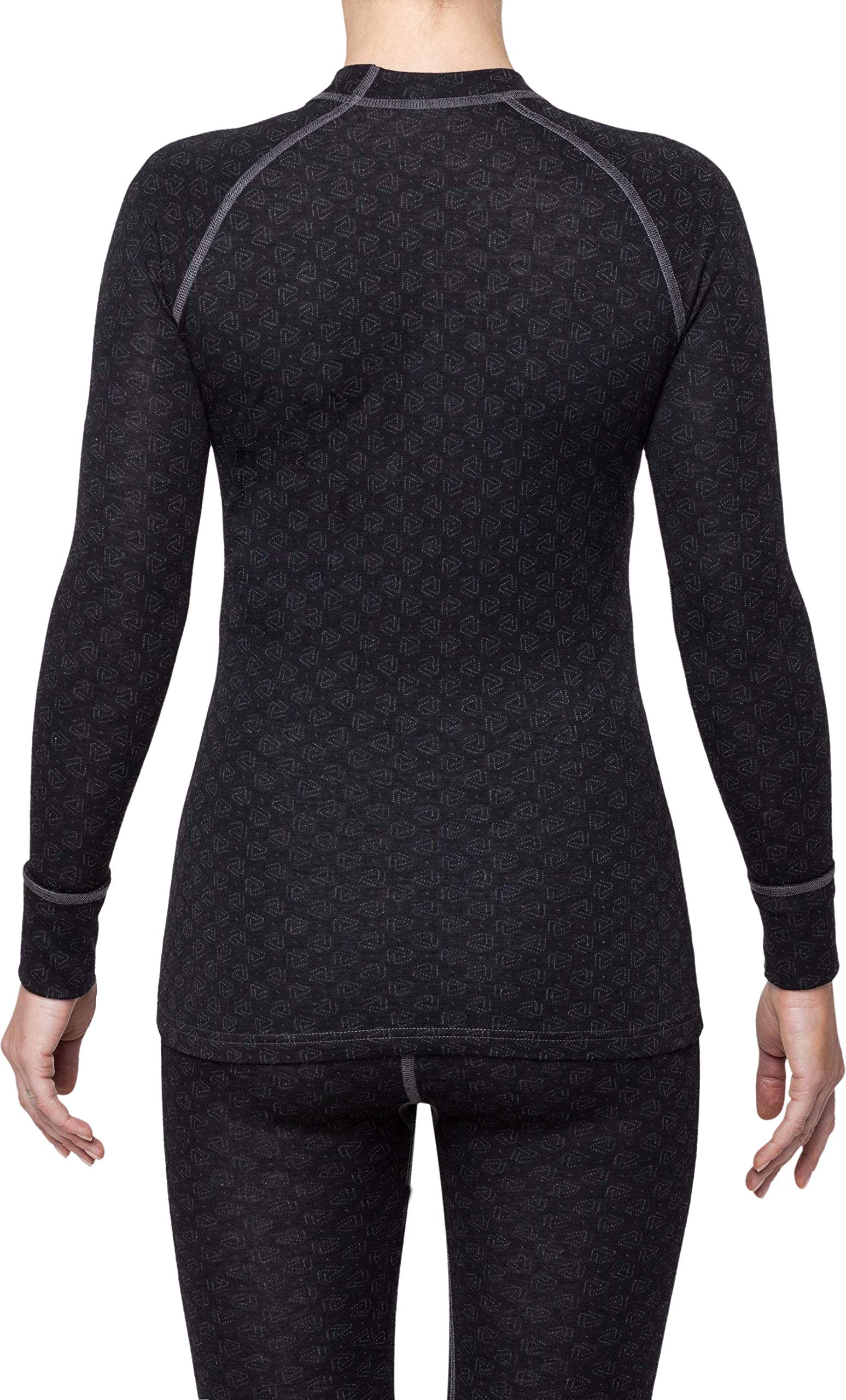 Xtreme Thermal Shirts for Women - Merino Wool Crew Neck Base Layer for Cold Weather - Perfect for Hiking, Skiing & Winter Outdoor Activities