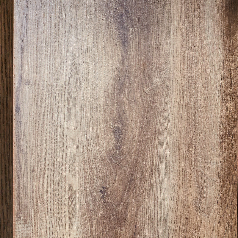 CONROY 2.4M Reception Desk Right Panel in Warm Oak & Black - Modern Office Furniture for Hotels, Clinics & Corporate Lobbies