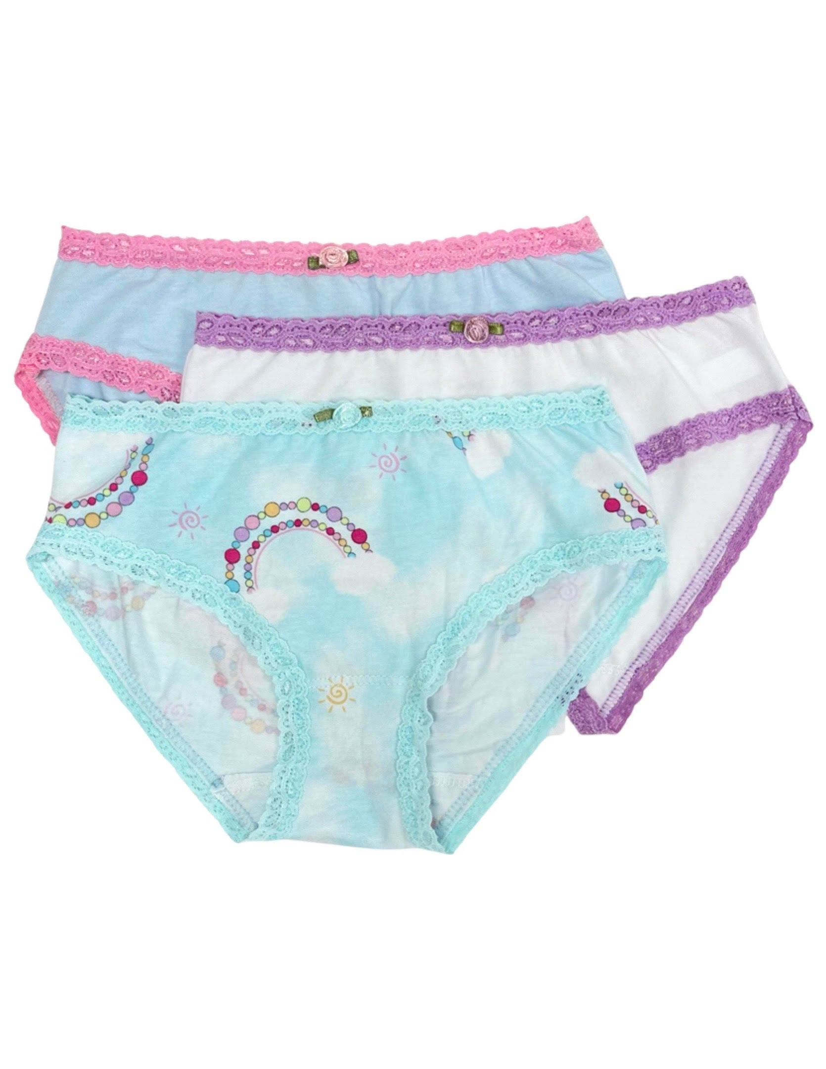 BEAD RAINBOW 3 Pack Women's Underwear - Soft Cotton Panties for Everyday Comfort, Workout & Sleep | Trendy Rainbow Colors