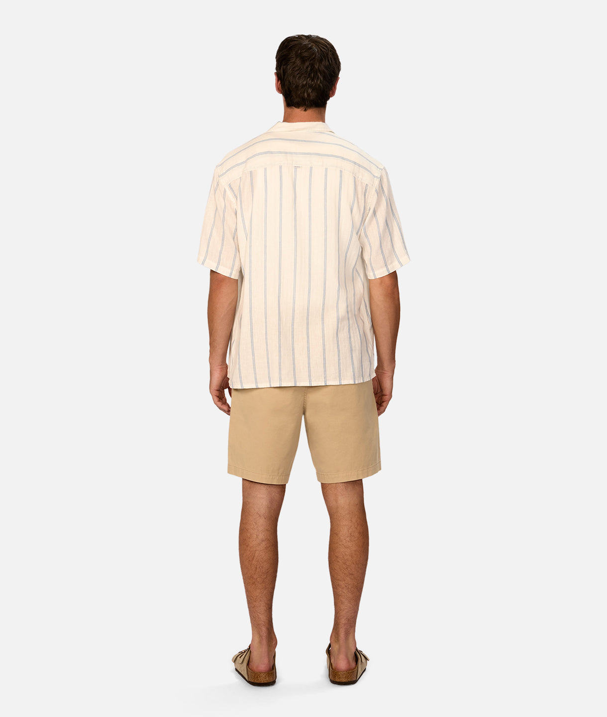 Guardia Linen Short Sleeve Shirt for Men - Vanilla Blue Casual Summer Shirt - Perfect for Beach, Vacation & Outdoor Activities