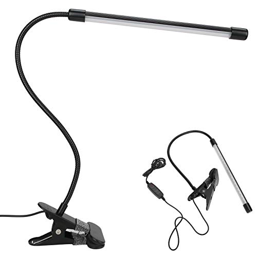 Foldable USB Clip-On LED Tattoo & Nail Art Desk Lamp - Dimmable Aluminum Alloy Ring Light for Home Office, Salon, Reading & Crafting