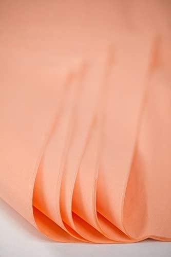 ECO SARRAS Peach Multi-Purpose Wrapping Paper - 20x26 Inches (30 Sheets) | Perfect for Gift Wrapping, Hampers, Arts & Crafts, DIY Projects, Flower Making & Clothing Packaging | Ideal for Birthdays, Weddings, Baby Showers & Home Decor