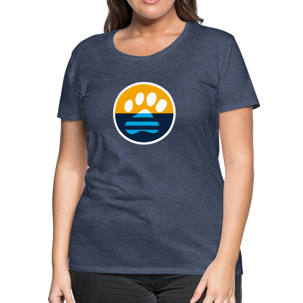 Premium MKE Flag Paw Contoured T-Shirt - Comfortable & Stylish Apparel for Dog Lovers, Milwaukee Pride & Casual Wear