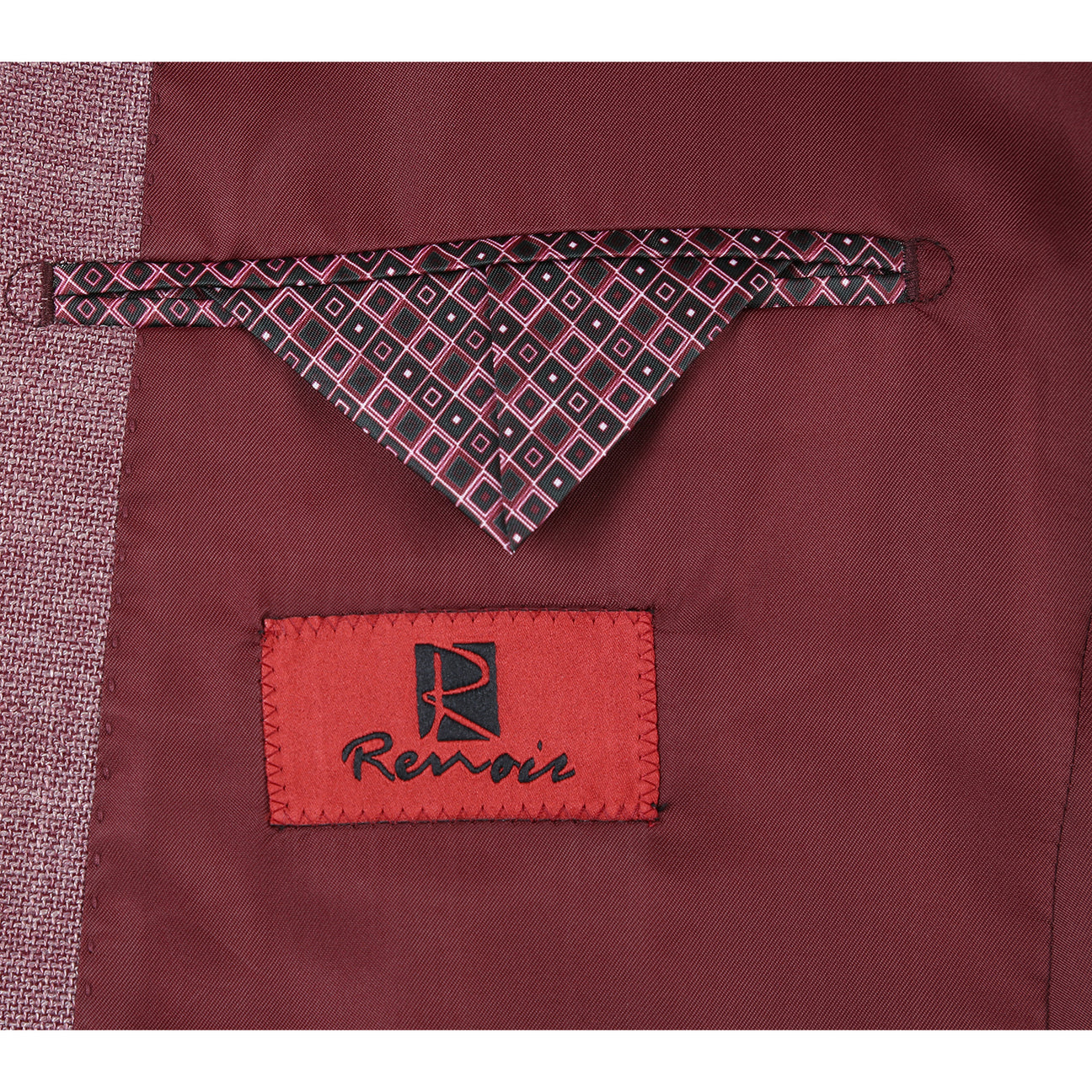 Renoir Alessandro Vitello New Slim Fit Blazer for Men - Wine Red 294 25 | Formal Business Suit Jacket for Office, Wedding & Special Occasions