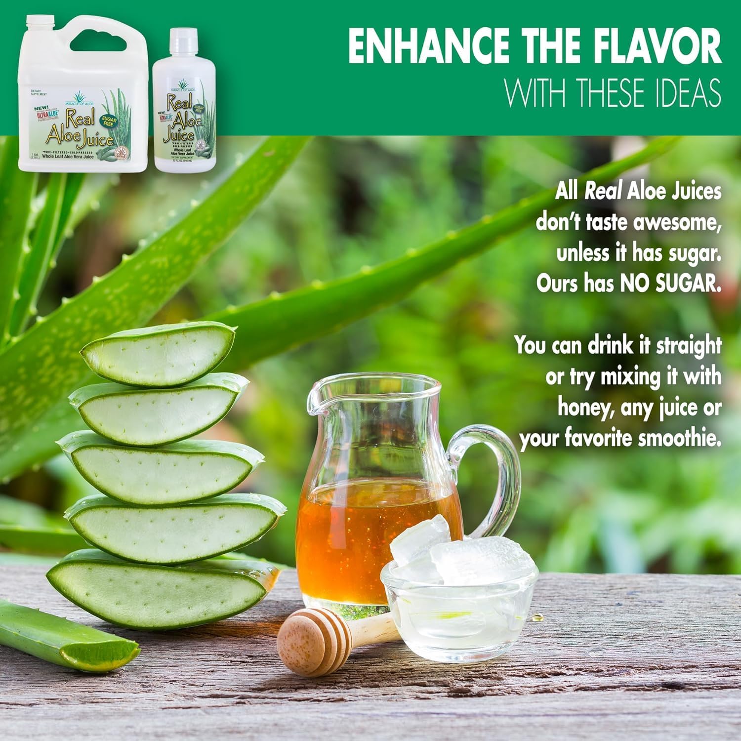Miracle of Aloe Real Aloe Vera Juice - 4 Pack (1 Qt Each) | 100% Pure Whole Leaf Filtered | Certified for Purity & Content | Perfect for Detox, Skin Care & Digestive Health