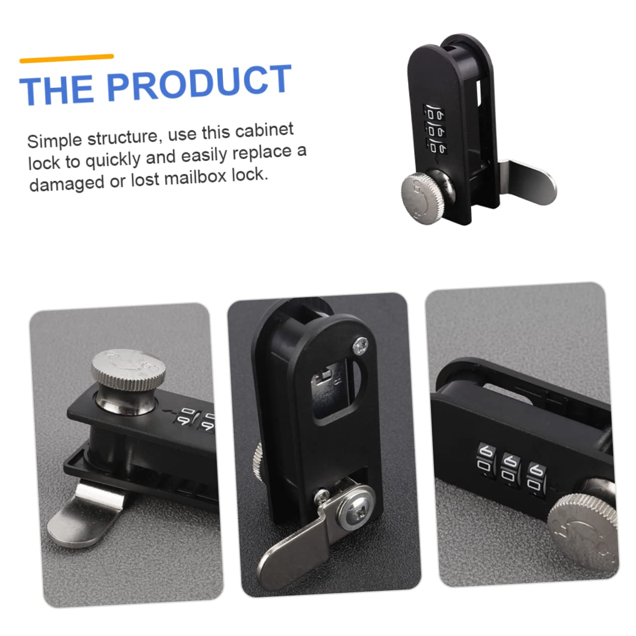 Homoyoyo Digital Drawer Lock - Keyless Password Cabinet & Mailbox Security Lock for Kids - Anti-Theft Protection for Bedroom, Office & School Use
