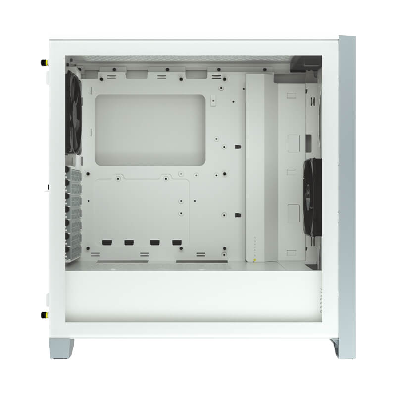 Corsair 4000D Airflow Tempered Glass Mid Tower ATX PC Case - White | High Airflow Design, Cable Management | Perfect for Gaming & Workstation Builds