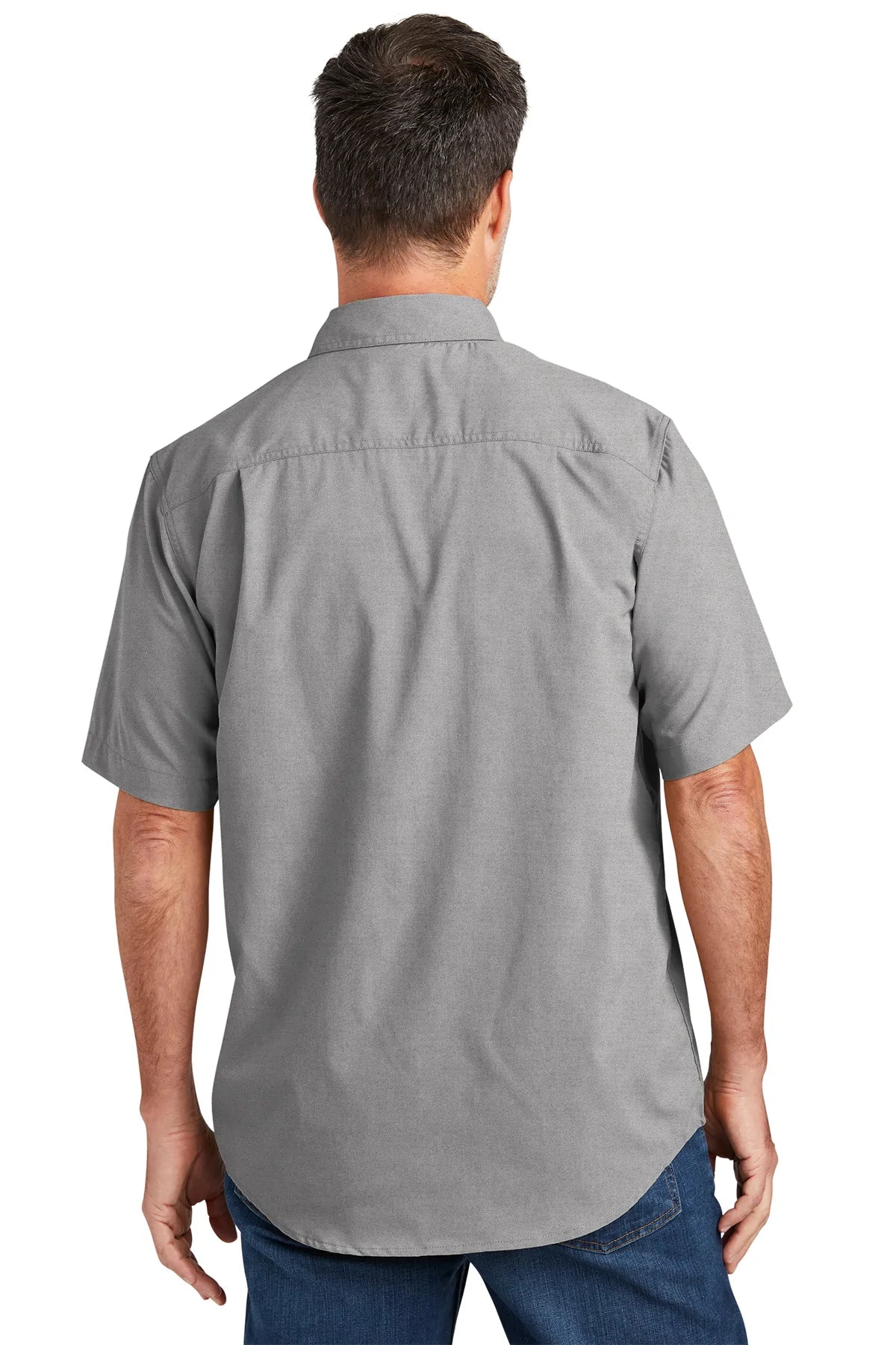 Carhartt Force Solid Custom T-Shirts for Men - Durable Steel Gray Work Shirts - Perfect for Construction, Outdoor Work & Casual Wear