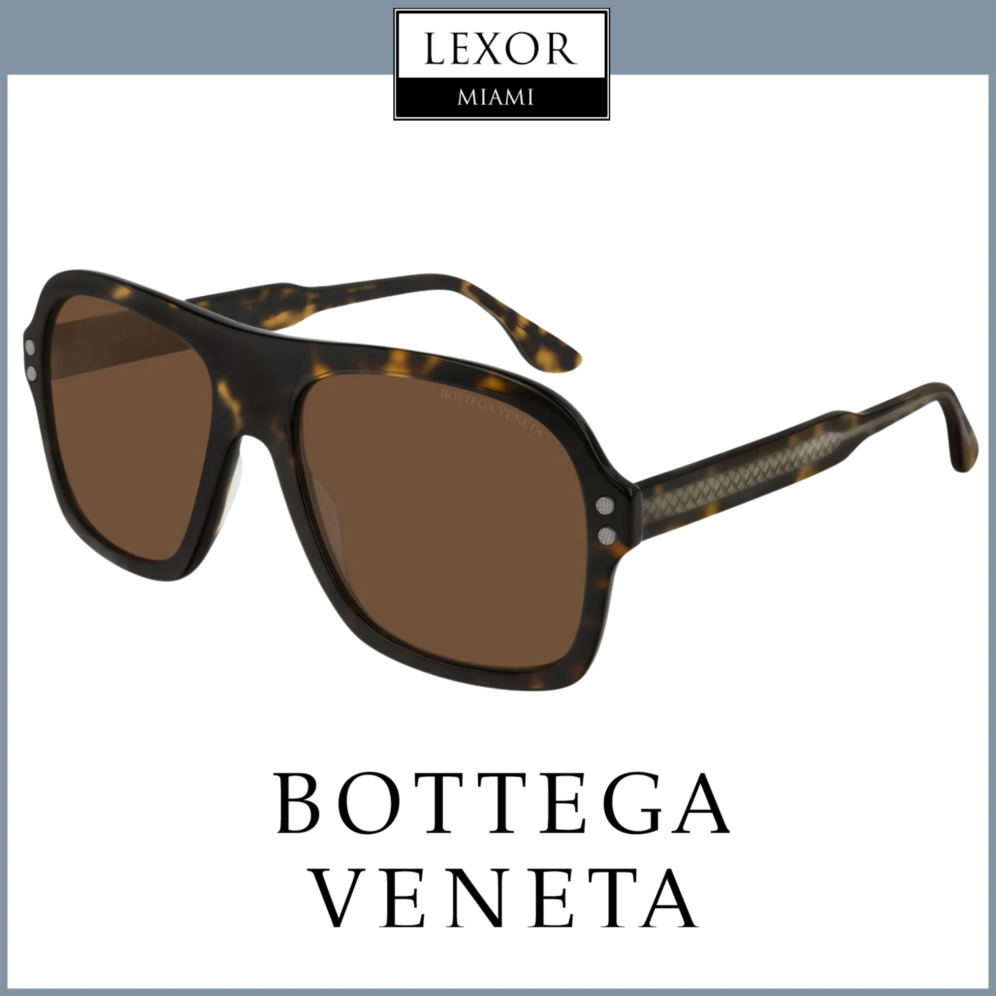 Bottega Veneta BV0239S 002 56 Unisex Sunglasses - Luxury Designer Shades for Men & Women | Perfect for Beach, Driving & Outdoor Activities