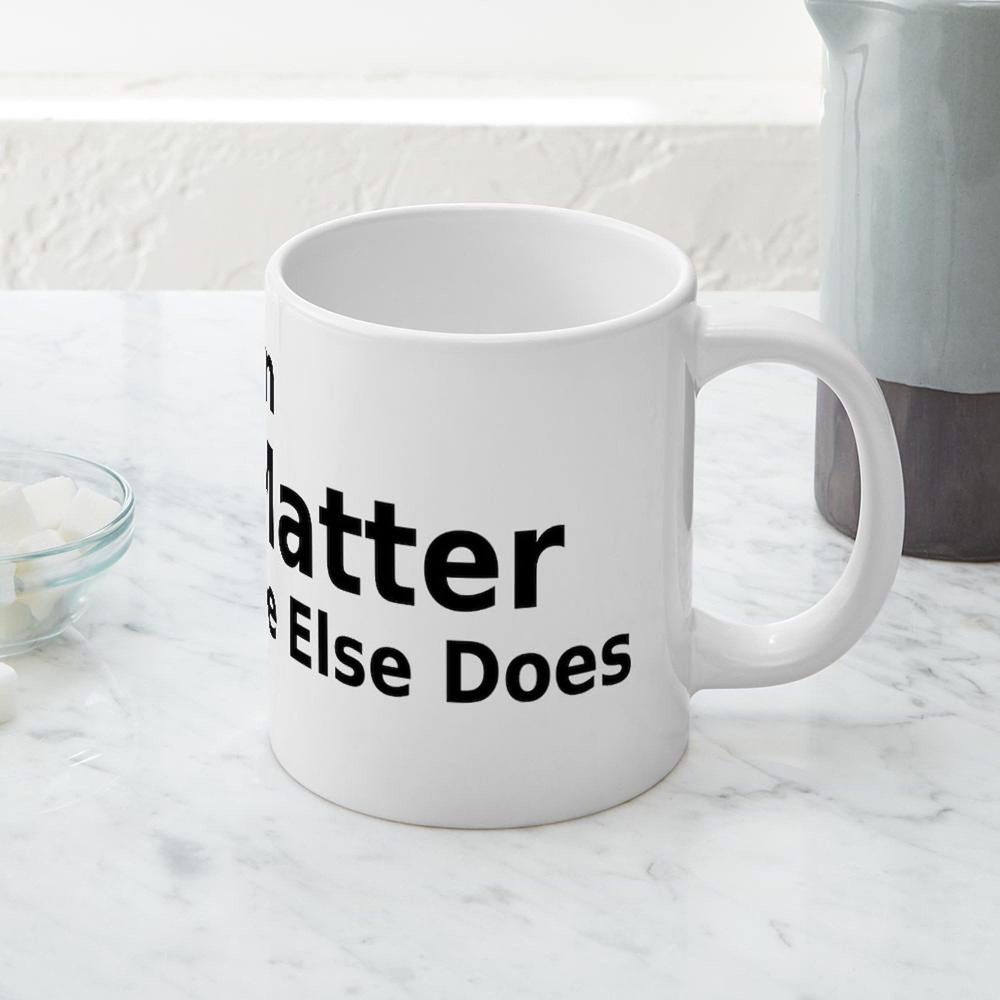 Science Humor Dark Matter 20 oz Ceramic Coffee Mega Mug - Funny Physics Gift for Scientists & Nerds - Perfect for Office, Lab or Home Use