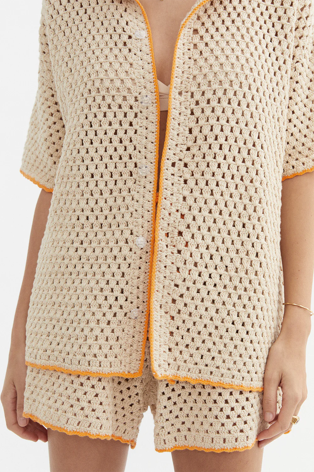 Connie Knit Shirt Women's Casual Long Sleeve Tops in Sand Beige - Perfect for Fall Layering, Office Wear & Weekend Outfits