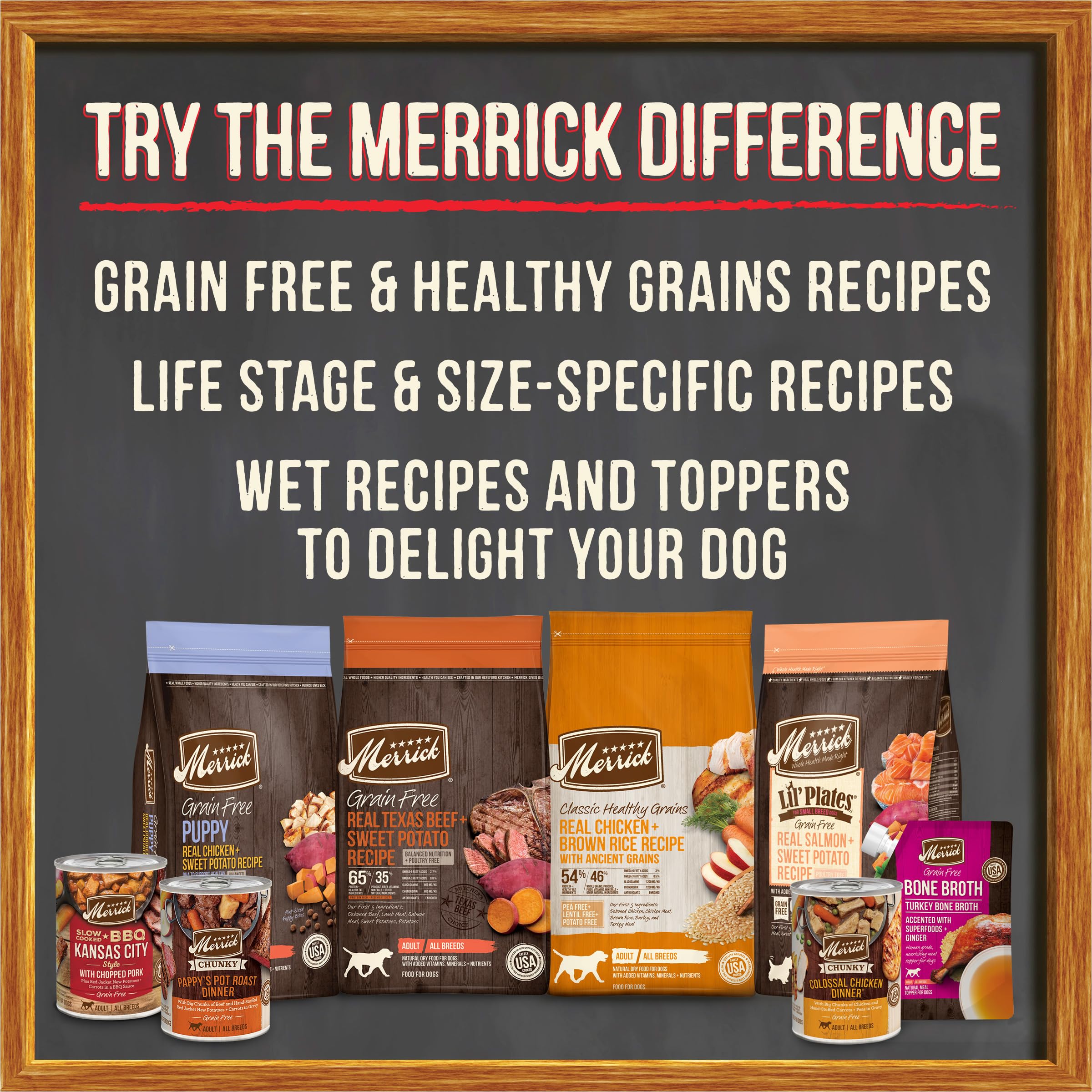 Merrick Grain Free Wet Puppy Food - Premium Soft Gluten Free Canned Dog Food, Chicken Recipe (12 Pack of 12.7 oz Cans) | High Protein Puppy Meal for Growing Dogs, Digestive Health & Picky Eaters | Perfect for Training Rewards, Meal Toppers & Puppy Weaning