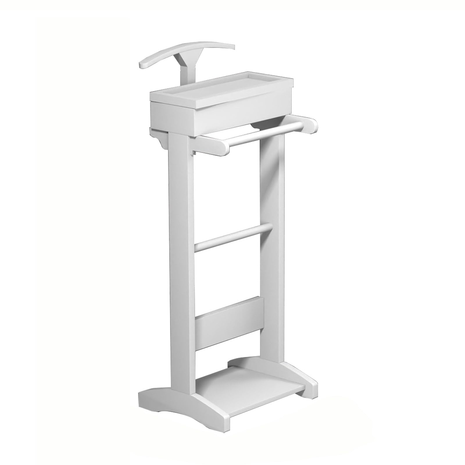 Valet Stand for Clothes with Drawer & Trouser Bar - Wooden Wardrobe Organizer with Belt Storage for Men & Women - Perfect for Bedroom, Closet & Dressing Room Organization