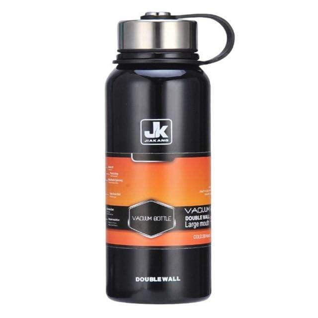 600ml/1000ml/1500ml JK Double Wall Insulated Stainless Steel Water Bottle - Leakproof Vacuum Flask for Gym, Hiking & Travel - BPA Free Hot & Cold Beverage Container
