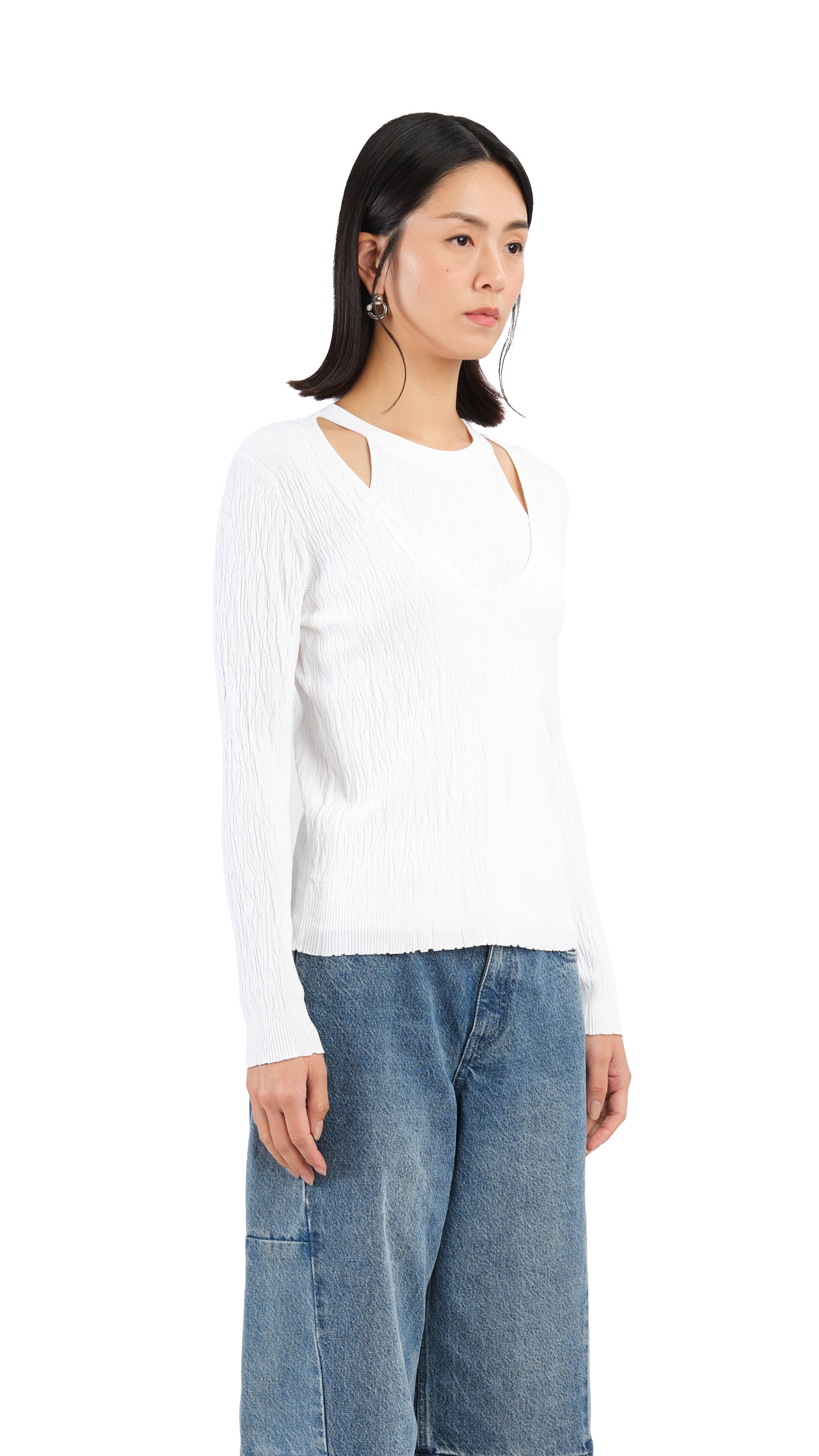 2 in 1 Knit Top for Women - Comfortable Stretchy Layering Shirt - Perfect for Casual Wear, Workouts & Everyday Outfits