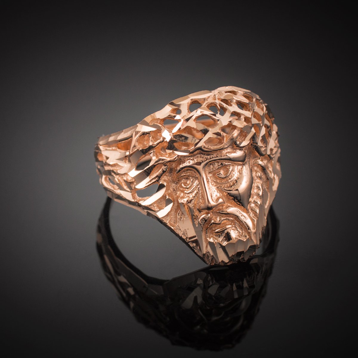 10k Rose Gold Cat Ring - Dainty High Polish Animal Jewelry for Women - Perfect for Gifts, Casual Wear & Cat Lovers