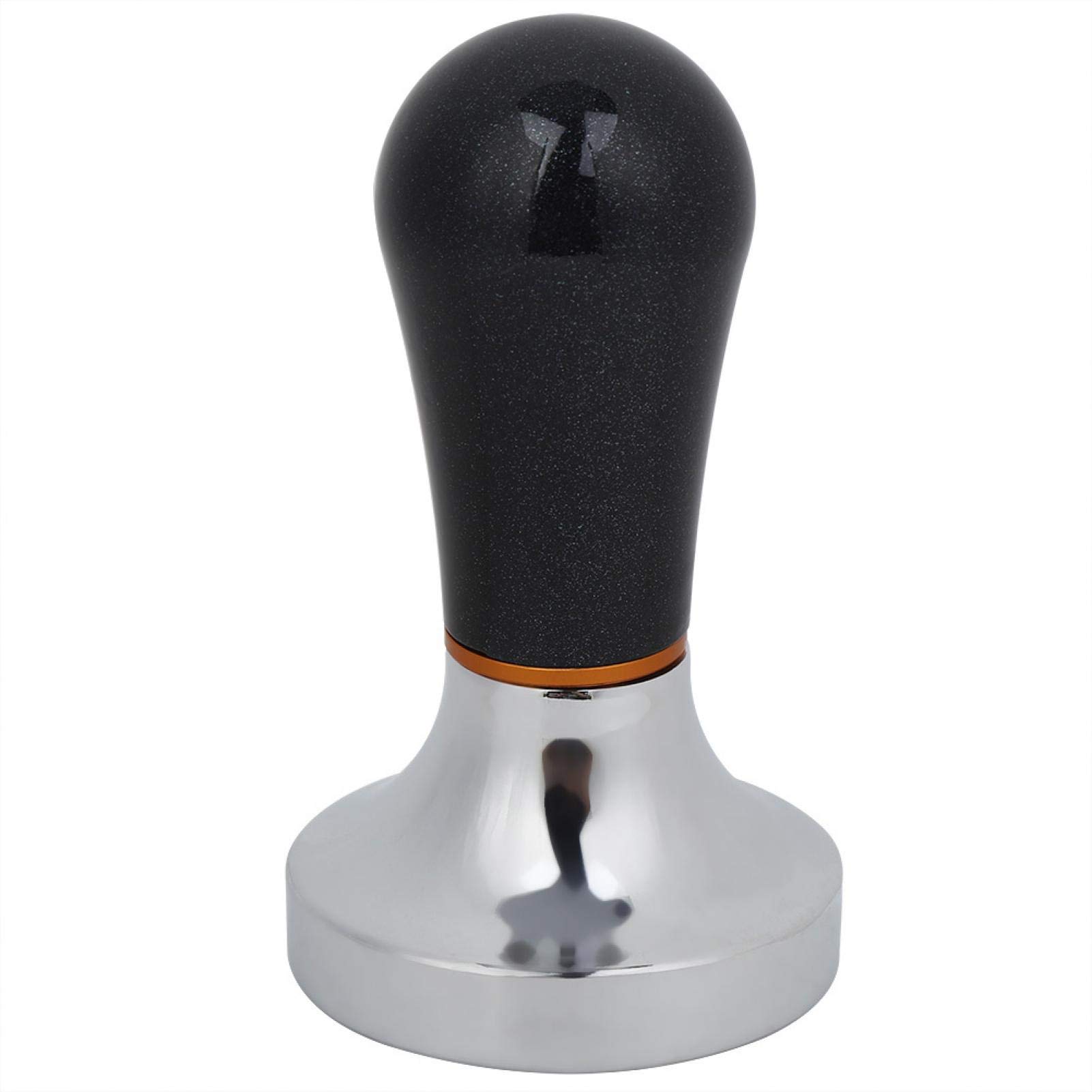 Professional Espresso Coffee Tamper - Stainless Steel Handheld Barista Tool for Perfect Tamping | Ideal for Home Kitchens & Coffee Shops | Durable & Ergonomic Design (Black)