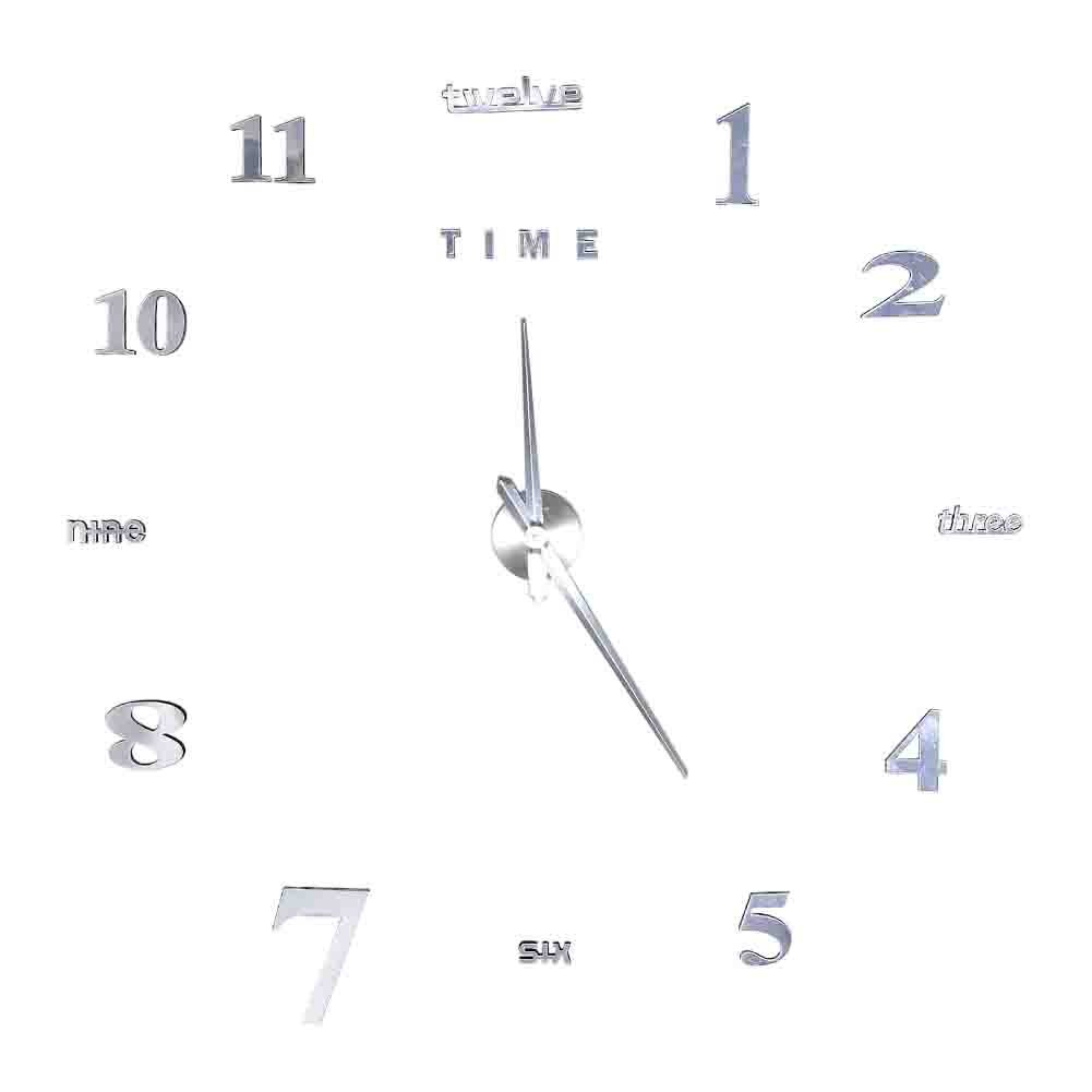 3D Frameless Wall Clock Sticker - Modern DIY Decorative Clock for Home, Living Room, Dining Room, Office & Restaurant Decor | Perfect for Wall Art, Gift Ideas & Space-Saving Home Improvement