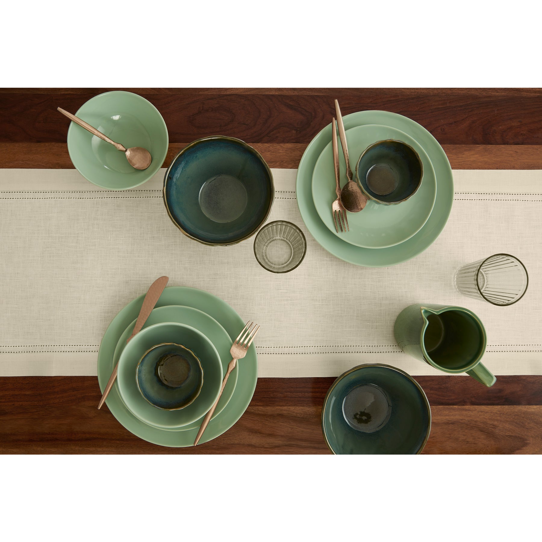 Premium Linen Double Hemstitch Table Runner - Elegant Dining Decor for Weddings, Parties & Home Decor
