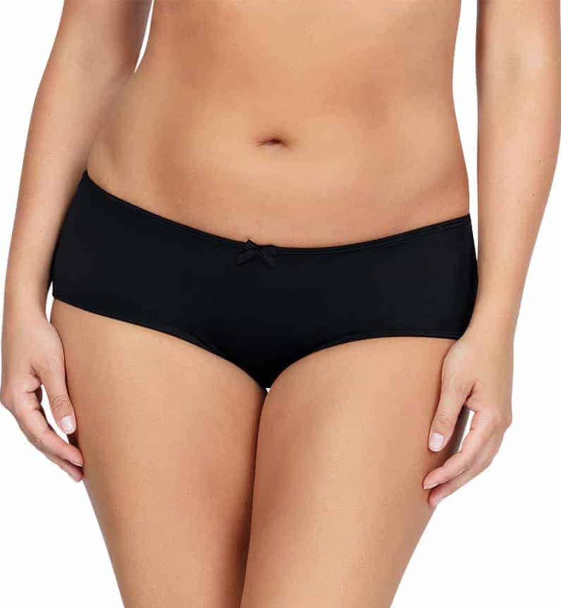 PARFAIT Women's Hipster Panties Underwear - Soft Cotton Briefs for Plus Size, XL Black (Emma P5495) | Comfortable Everyday Wear & Sleep Underwear