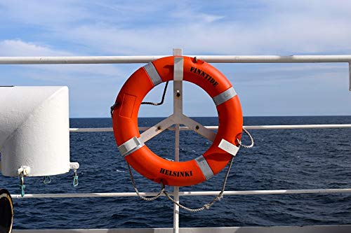 Drowning Ship Rescue Lifebelt Water Rescue Poster - 20x30 Inch Laminated Wall Art with Vibrant Colors - Perfect for Home, Office & Nautical Decor - Water Safety & Marine Theme Decorations